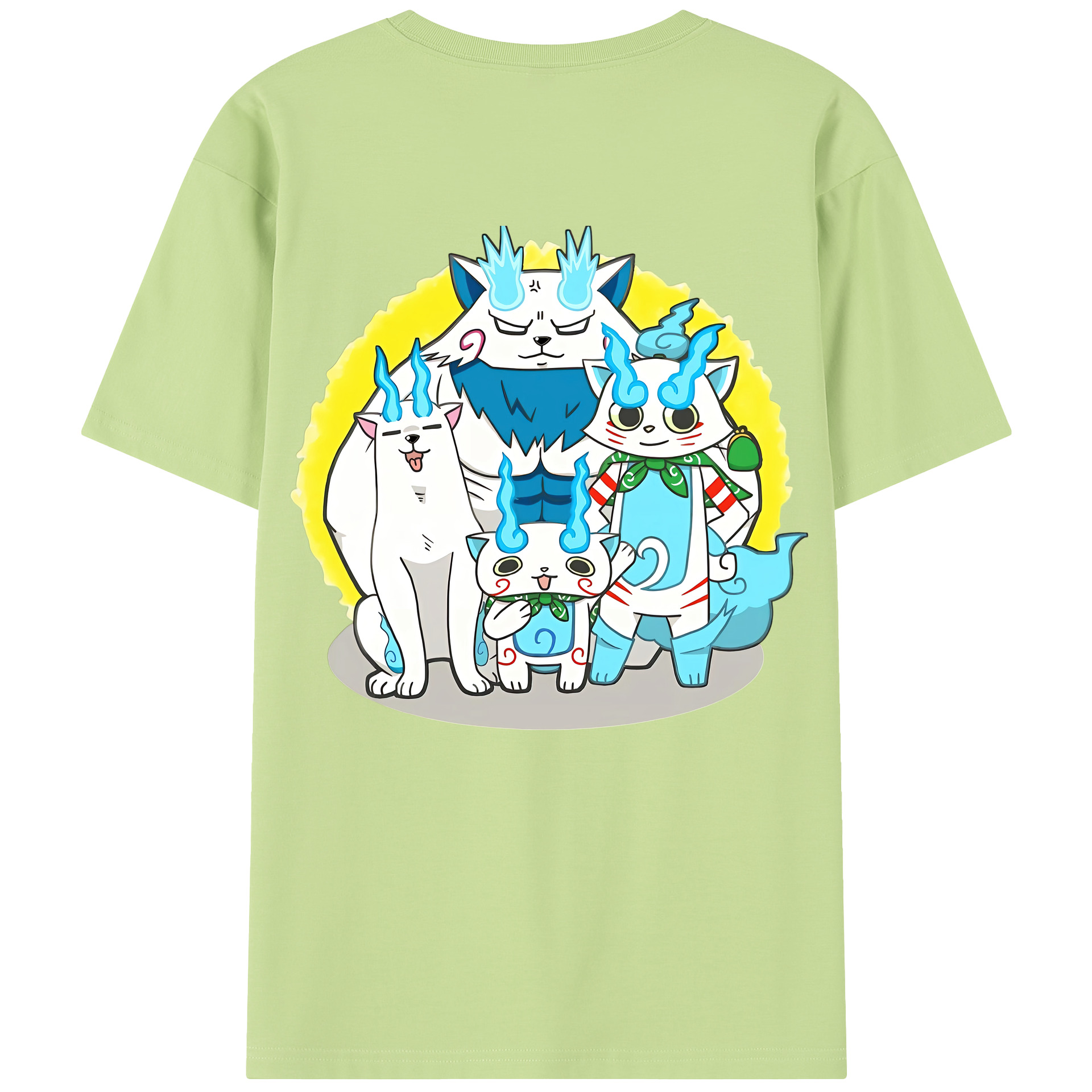 （画像用） 妖怪ウォッチ Yo-kai Watch 綿100％半袖Tシャツ（背面プリント）